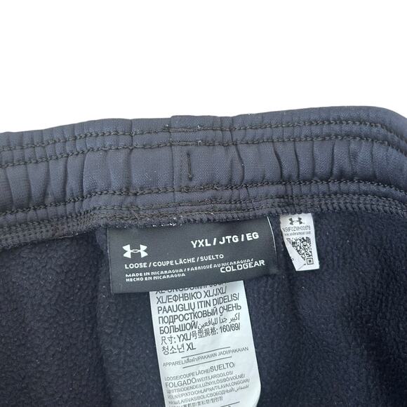 Under Armour Black Loose Fit Sweatpants Sz YXL - Picture 3 of 6